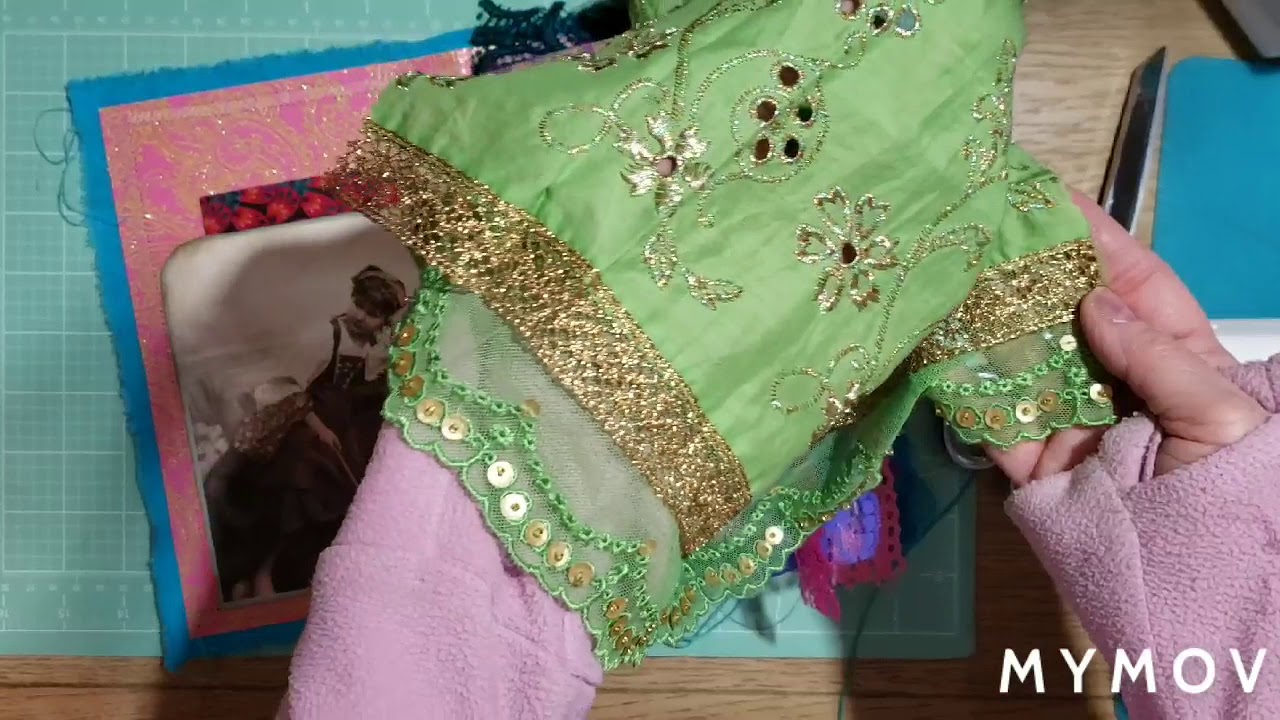 Craft with me, Embellishing a Boho junk journal - YouTube