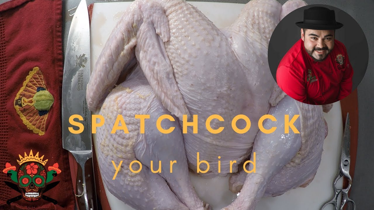 Spatchcock your bird for an awesome Turkey dinner! cooking chef