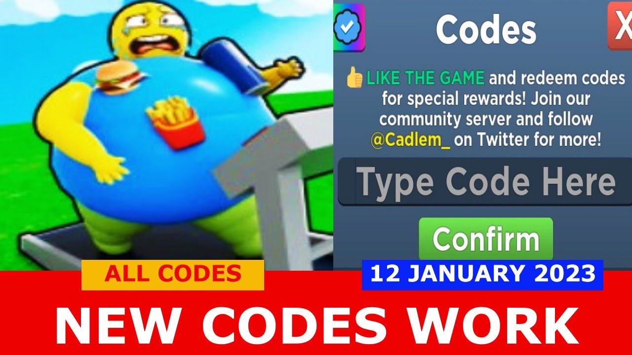  NEW CODES Fat Simulator ROBLOX ALL CODES 12 JANUARY 2023 YouTube