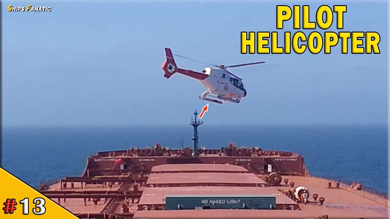 5 AWESOME PILOT HELICOPTER Landing On Large Bulk Carrier Ships