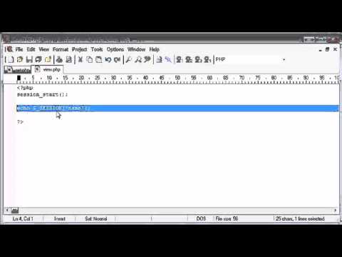 Beginner PHP Tutorial   73   Setting PHP Sessions