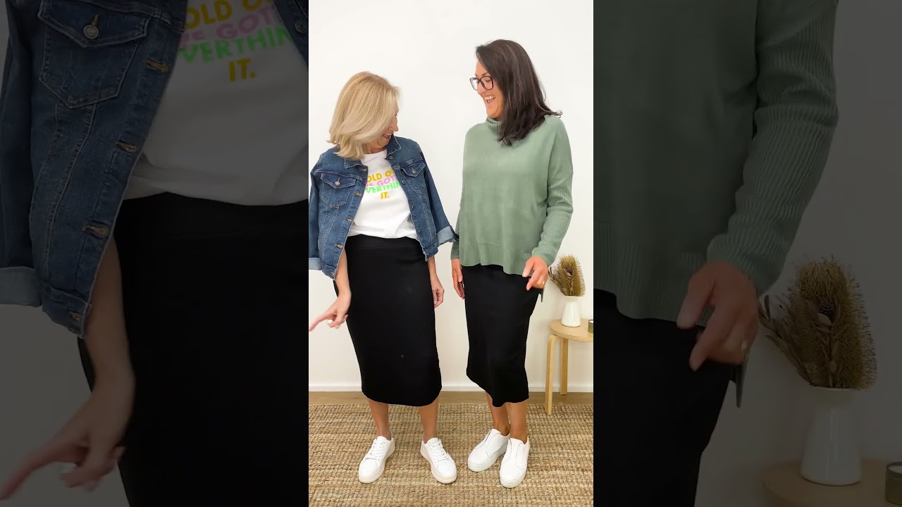 How To Style - Rib Knit Pull On Skirt | Bird Keepers