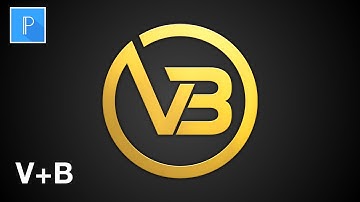 VB Logo Design Editing Tutorial In Pixellab | VB Logo Pixellab