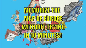 How To Learn 49 Countries On European Map Without Trying - Hack Your Brain With Visual Mnemonics