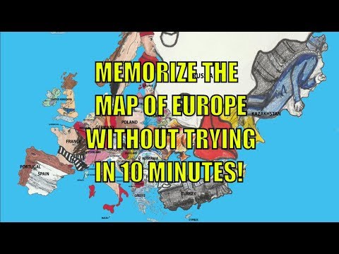 How To Learn 49 Countries On European Map Without Trying - Hack Your Brain With Visual Mnemonics