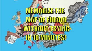 How To Learn 49 Countries On European Map Without Trying - Hack Your Brain With Visual Mnemonics