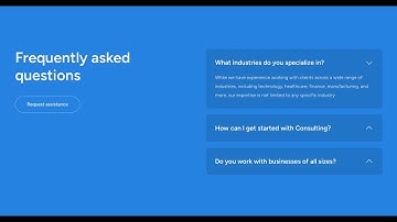 FAQ Section - Add an Accordion