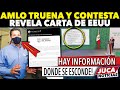 HACE MINUTOS! AMLO TRUENA, SACA CARTA DE EEUU PIDIENDO A CABEZA DE VACA! "YO NO SOY TAPADERA" MEXICO