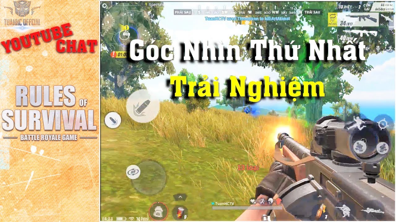 Rules Of Survival | Trải Nghiệm Chế Độ FPS - Góc Nhìn Thứ Nhất - YouTube