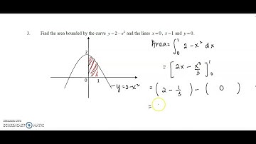 Tutorial: 7.1 Area of a region (Question 1- 4) - Application of Integration