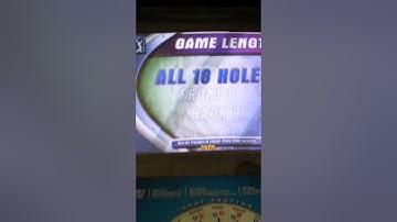 PGA TOUR GOLF CHAMPIONSHIP EDITION  ARCADE GAME