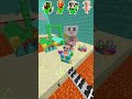 Crocodillo Bombordillo and kids Italian brainrot vs different traps #minecraft #shorts