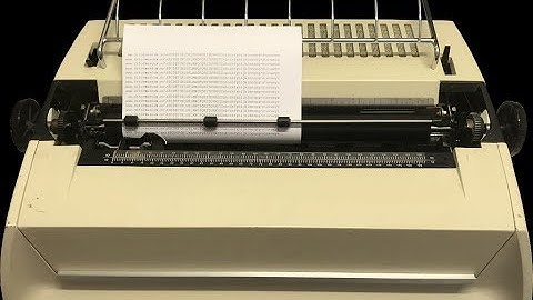 ASCII art on a restored Diablo HyType II Daisy Wheel printer