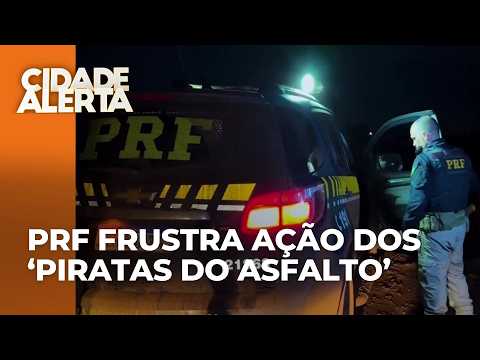 PRF frustra ação dos 'Piratas do Asfalto' contra ônibus de turismo e prende um dos suspeitos em fuga