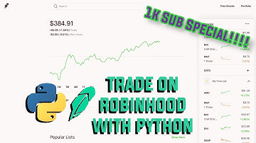 Trade on Robinhood with Python API - Tutorial For Beginners