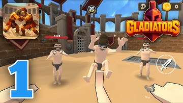 Gladiator Simulator Arena War Gameplay Walkthrough Part 1 (iOS, Android)