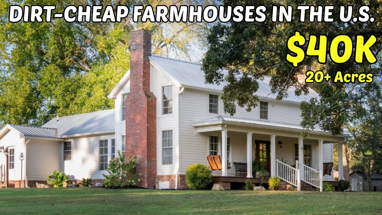 10 Dirt-cheap Tennessee Farmhouses with A LOT OF LAND | Hidden Gems For Sale Right Now!
