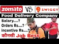 Zomato rider salary vs Swiggy rider salary:- Order rupees, incentive rupees || by Technic Shreemanji