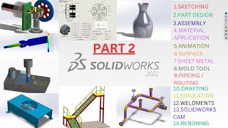 A COMPLETE INTRODUCTION TO SOLIDWORKS IN A SINGLE VIDEO . ( ALL MODULES)(PART 2)