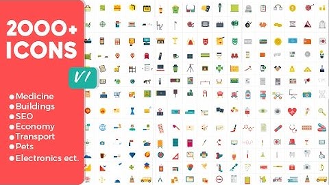 After Effects Template: 2000 Animated Icons Pack