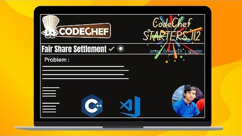 Fair Share Settlement || CodeChef STARTERS 112 (Div. 4) || CodeChef solution