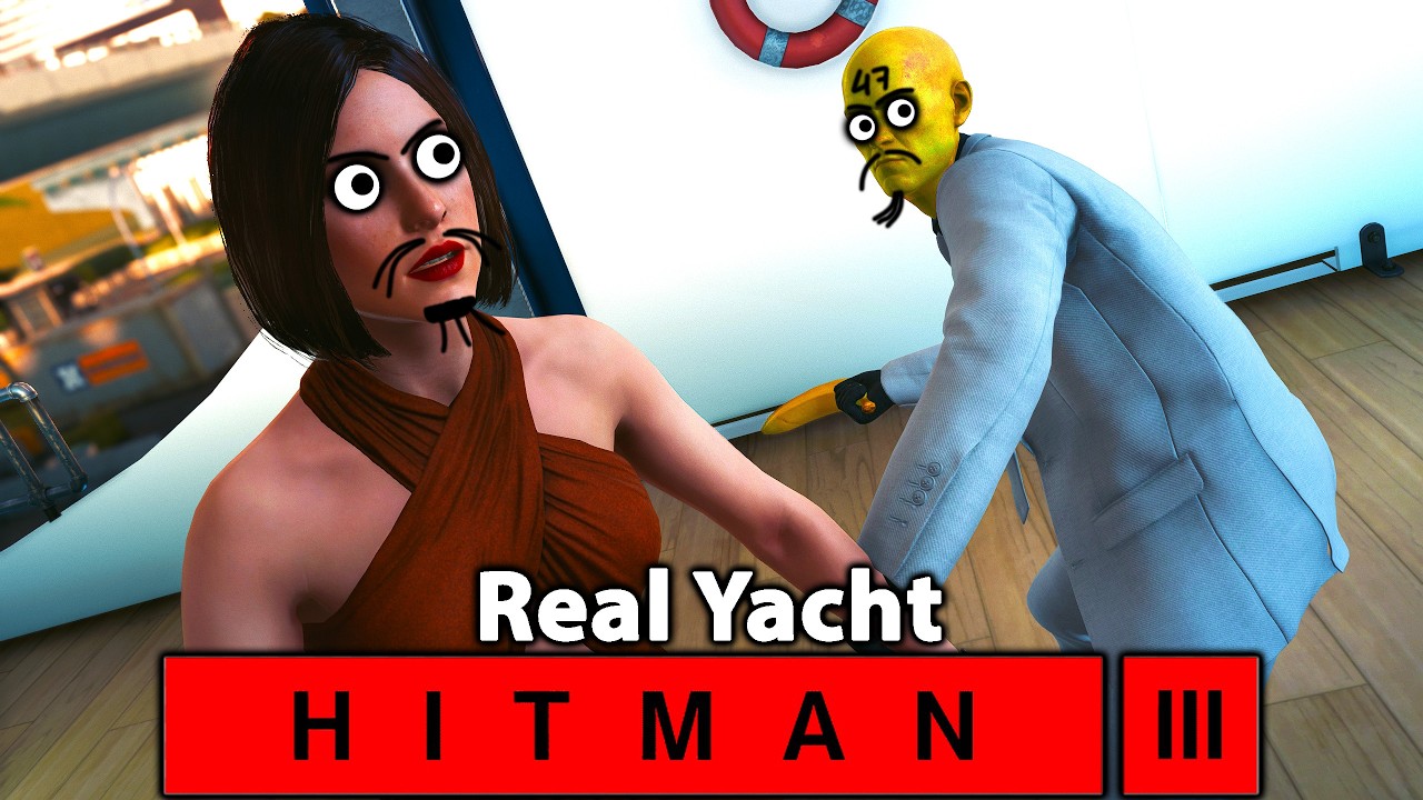 Agent Faulty Seven Banana Slap Snap Neck Kill Everyone Real Yacht HITMAN 3