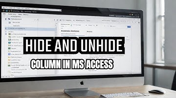 MS Access 2007:-Hiding and Unhiding the Columnns ||MS Access me Column ki Hide aur Unhide Kaise Kare