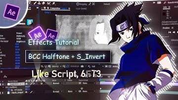 BCC Halftone + S_Invert like Script, 6ft3 in After Effects | AMV Tutorial