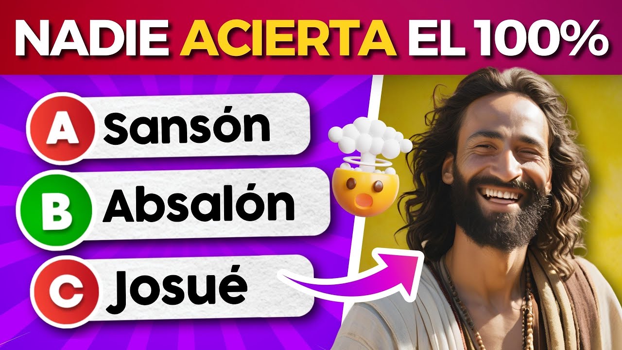 25 Preguntas DIFICILES de la Biblia😮|Quiz Bíblico - YouTube