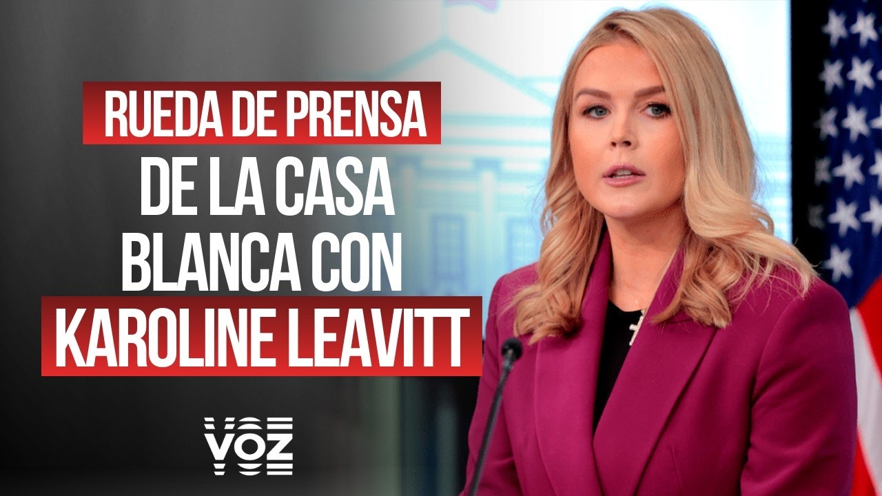 EN VIVO: Rueda de prensa con Karoline Leavitt (En español)