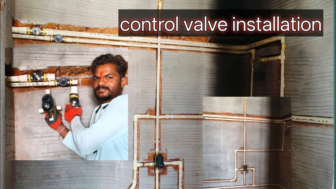Install Control Valve Control valve installation - YouTube