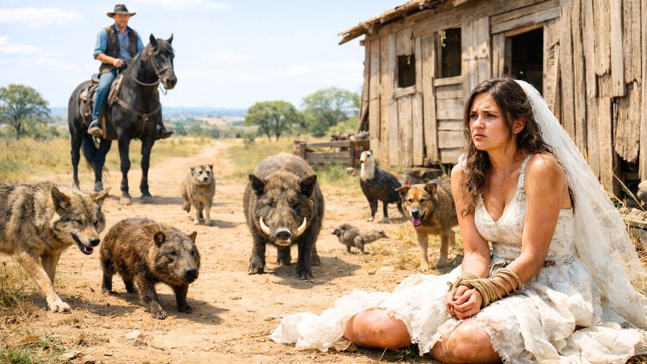 Fazendeiro viúvo vê jovem NOIVA AMARRADA.. então ele faz isso...