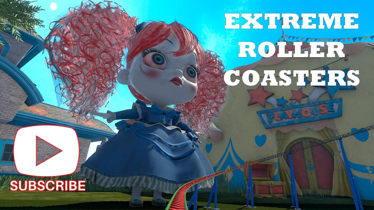 Poppy Playtime Roller Coaster 🎢😨 #Viral