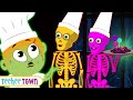 Spooky scary skeletons song  cooking at a haunted party  teeheetown