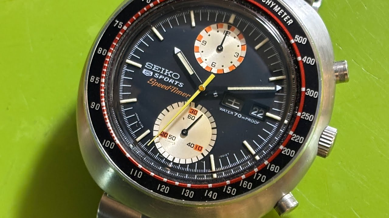 For Sale: Seiko 6138-0010 JDM Speedtimer, February 1970 - YouTube