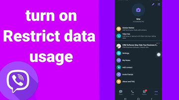 How To Turn On Restrict data Usage On Viber App