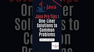Java Pro Trips One -Liner Solution to common problems #coding #javascrip #javascipt #codinglife
