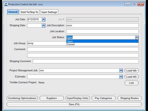 Tekla EPM 2020i New Feature: Easier access for current projects with "Closed" job status