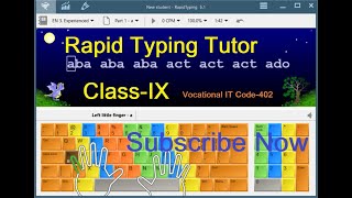 Rapid Typing Tutor for beginner.
