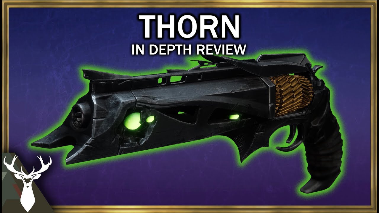Destiny 2 - Thorn - In Depth Review (Exotic Kinetic Hand Cannon) - YouTube