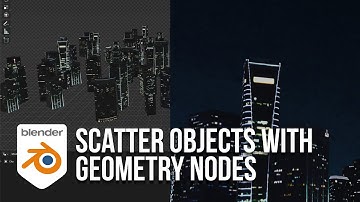 Scatter Objects with Geometry Nodes in Blender Tutorial