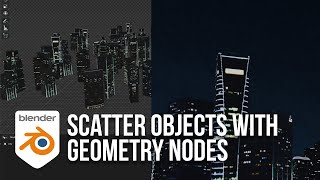 Scatter Objects with Geometry Nodes in Blender Tutorial