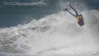 10 MINUTES WITH TANNER MCDANIEL @ NAZARE, PORTUGAL!! // BODYBOARDING