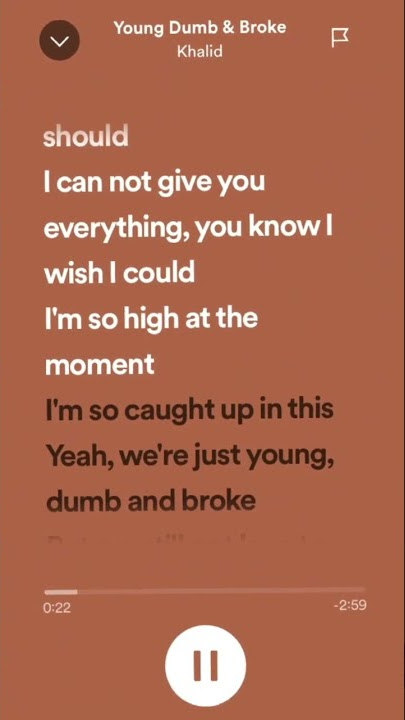 Young dumb and broke - Khalid #spedup #spedupsongs