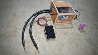Make your own spot welder with foot pedal
