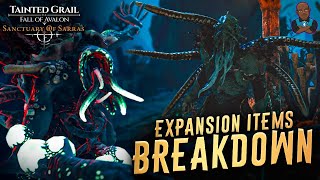 Tainted Grail: TFOA - New Expansion Items Overview