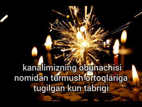 🎁BEGIM 🎉TUGULGAN 🎁 KUNIZ🎉BILAN 🎊(  obunachimiz nomidan tabrik turmush ortoqlariga tugilgan kun