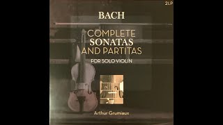 Vinyl: Bach - Sonata No.1 for Solo violin (Grumiaux)
