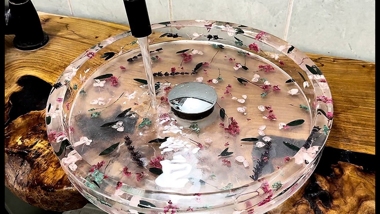 Создание красивой смоляной раковины с настоящими цветами