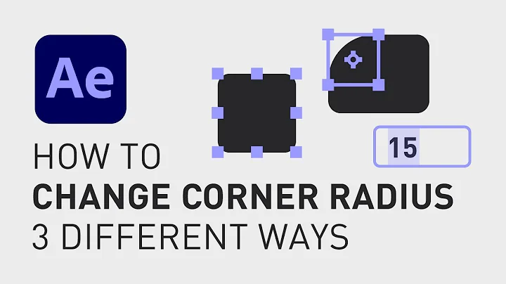 How to change round corner After Effects